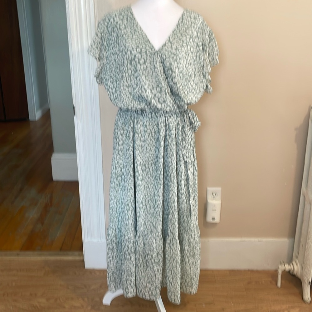 PRETTY GARDEN mint maxi dress